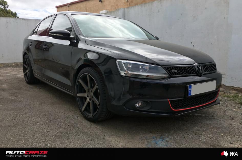 VOLKSWAGEN JETTA VERONA MATTE BLACK TINTED FACE